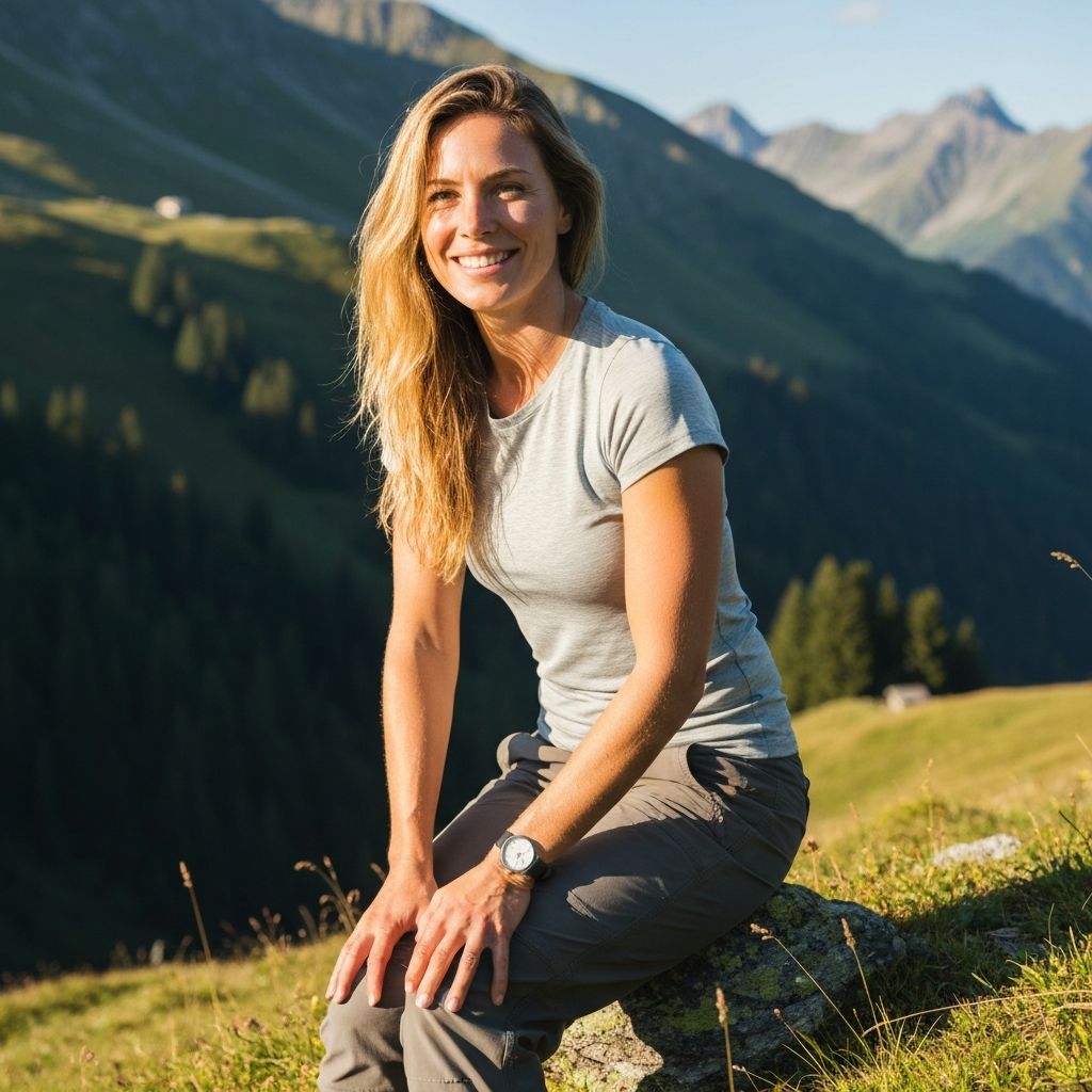 Person in natürlicher Umgebung